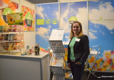 Meeke Janssens van The Organic Factory. Onder het merk Eco Sweets introduceerden zij vorig jaar Foamy Fruit.